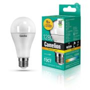 Лампа светодиодная LED15-A65/830/E27 15Вт грушевидная 3000К тепл. бел. E27 1280лм 170-265В Camelion 12185